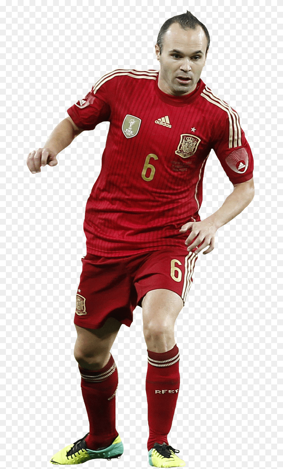 Transparent Iniesta Soccer Player, Clothing, Shorts, Shirt, Male Free Png Download