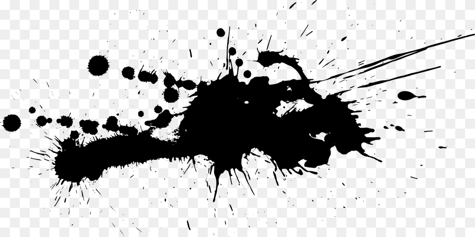 Transparent Ink Splash, Stain, Silhouette, Stencil Png Image