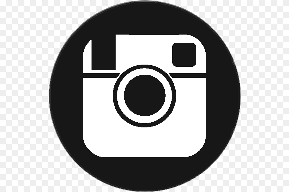 Transparent Instagram Icon White Black Instagram Icon, Disk Free Png Download