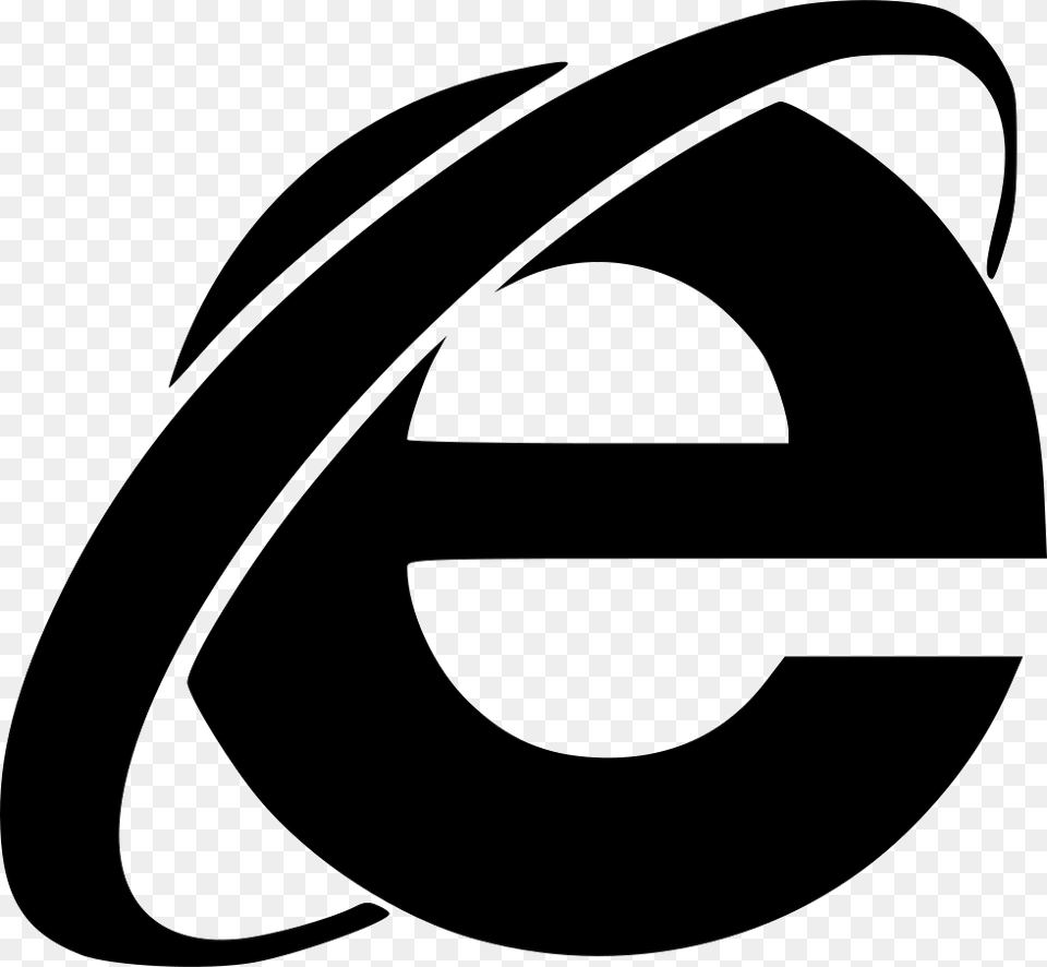 Internet Explorer Logo Black Internet Explorer Icon, Animal, Fish, Sea Life, Shark Free Transparent Png