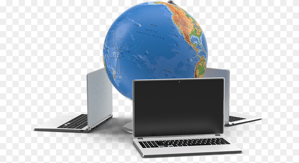 Transparent Internet Globe, Laptop, Computer, Pc, Electronics Free Png Download