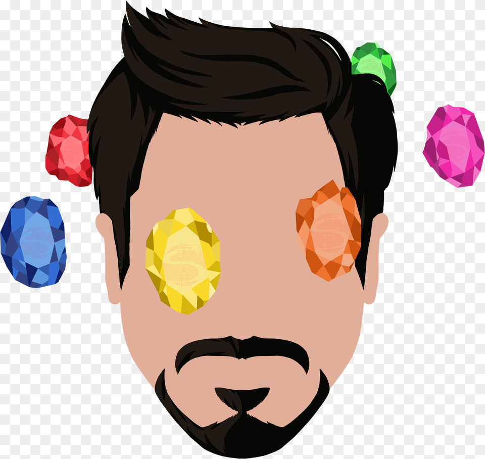 Transparent Iron Man Face Love You 3000 Transparent, Photography, Accessories, Person, Head Free Png