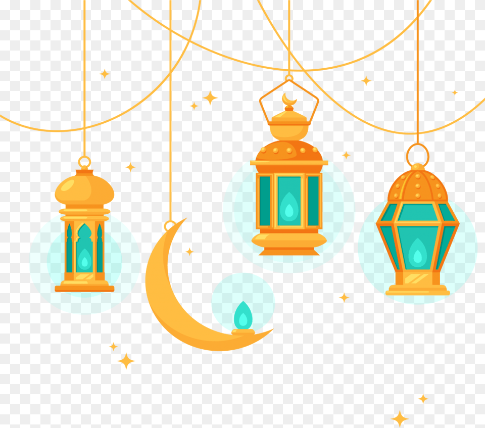 Transparent Islamic Islamic Lantern Vector, Lamp, Chandelier, Accessories Free Png Download