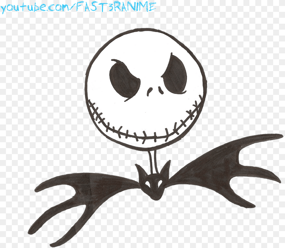 Transparent Jack And Sally Como Dibujar A Jack Skeleton, Antler, Logo, Animal, Bird Png