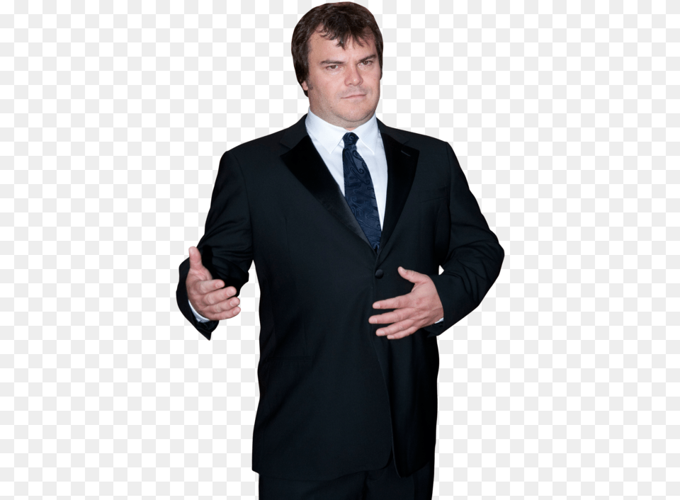 Transparent Jack Black, Accessories, Tie, Suit, Person Png
