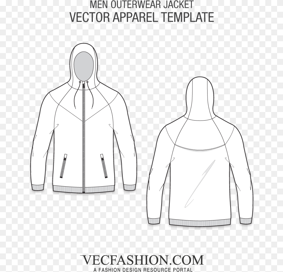 Transparent Jacket Template Fall Jacket Template, Sweatshirt, Sweater, Knitwear, Coat Png Image