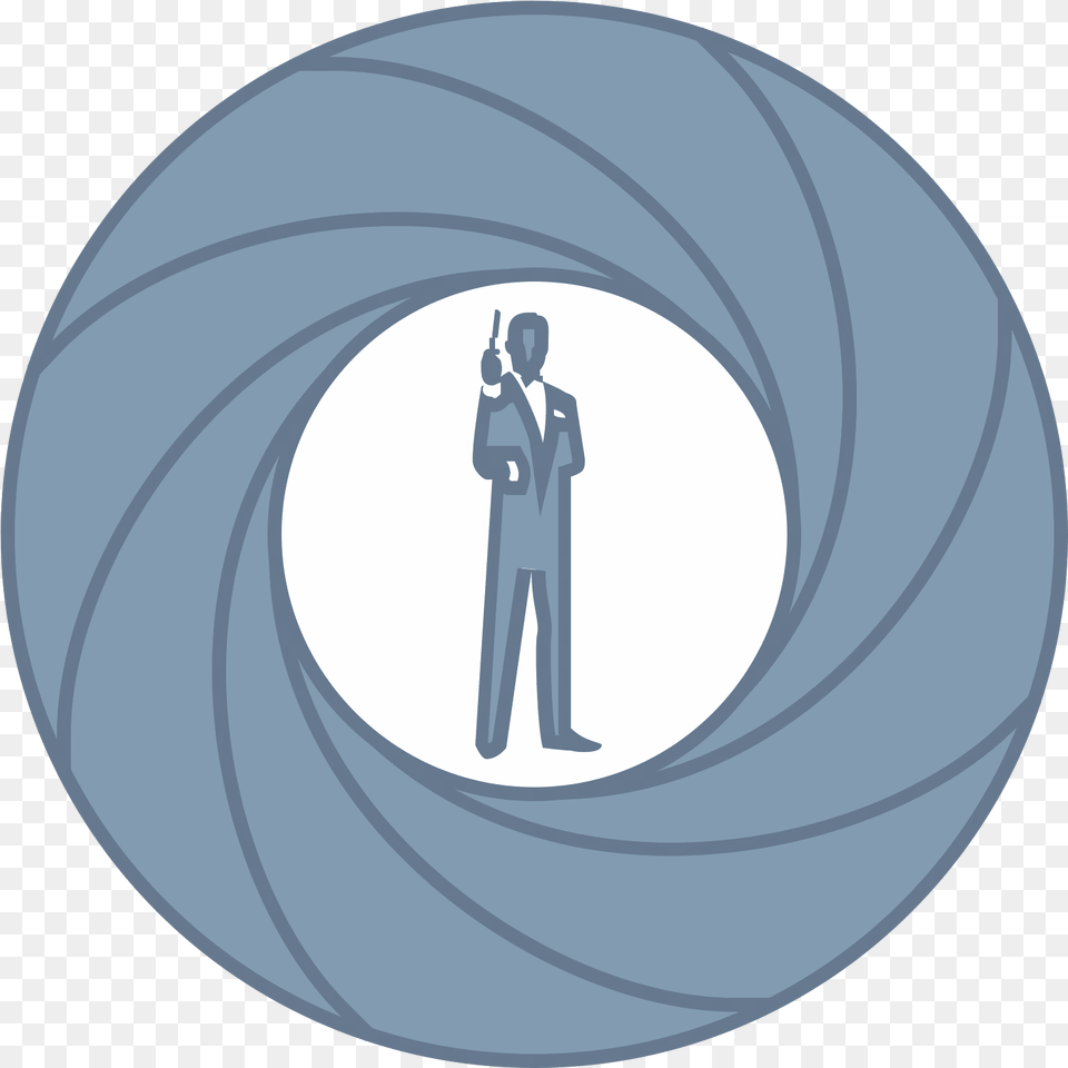 Transparent James Bond Silhouette Circle, Photography, Adult, Male, Man Free Png