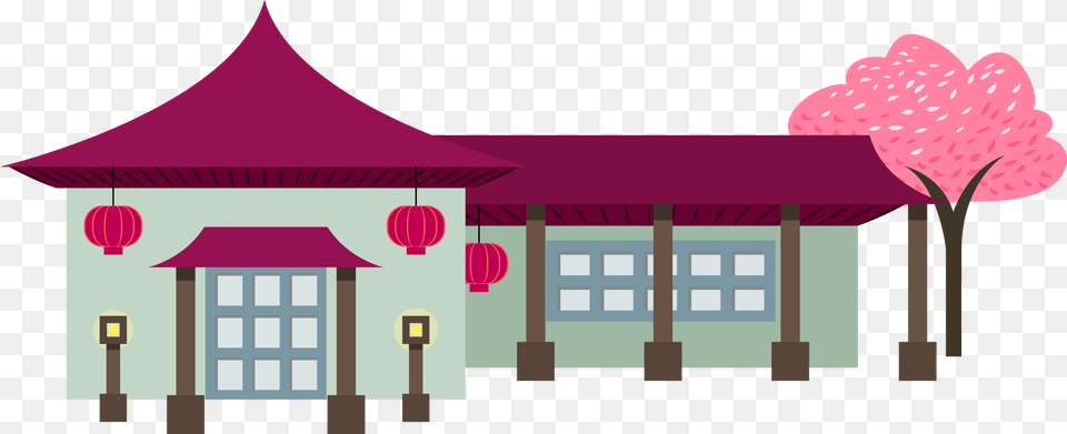 Transparent Japanese Fan Clipart, Bus Stop, Outdoors, Architecture, Building Png