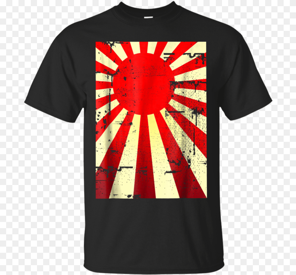 Transparent Japanese Rising Sun Japan Flag, Clothing, T-shirt, Shirt Png