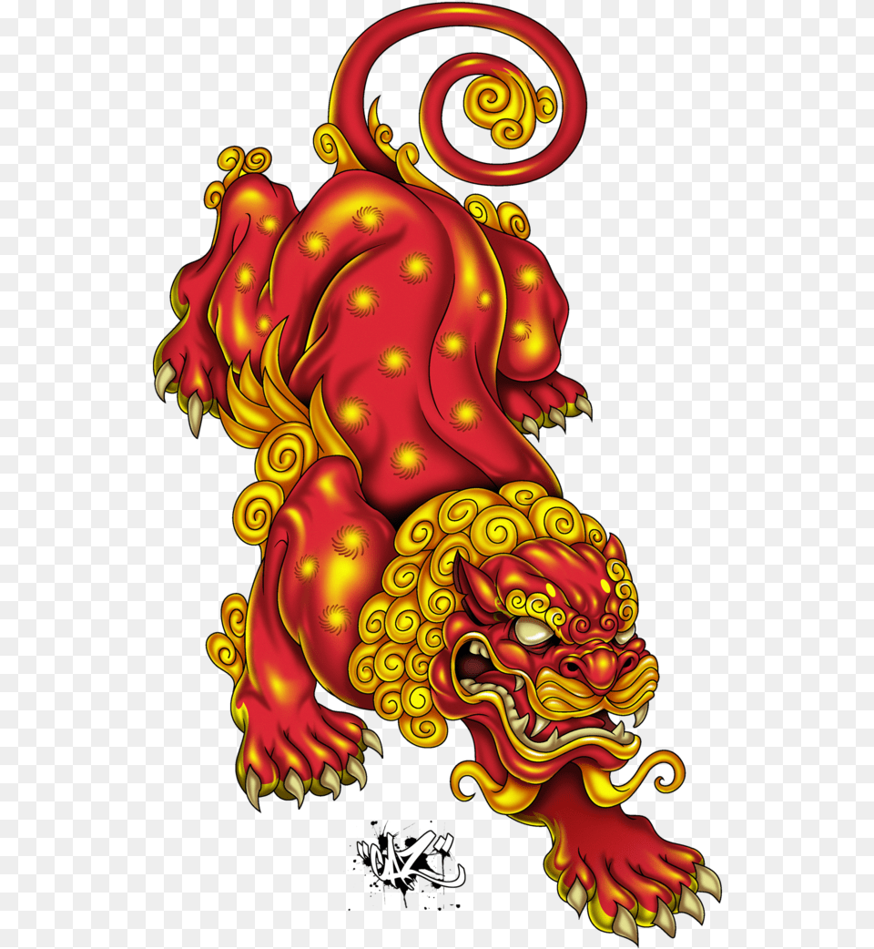 Japanese Tattoo Foo Dog Chinese Lion Tattoo, Dragon, Baby, Person Free Transparent Png