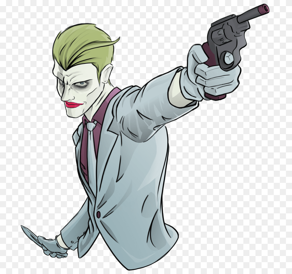 Transparent Jared Leto Joker Joker Dc Rebirth Art, Gun, Weapon, Handgun, Firearm Free Png Download
