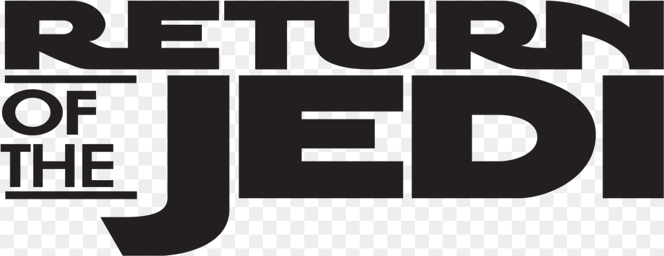 Transparent Jedi Star Wars Return Of The Jedi Logo, Text Png Image