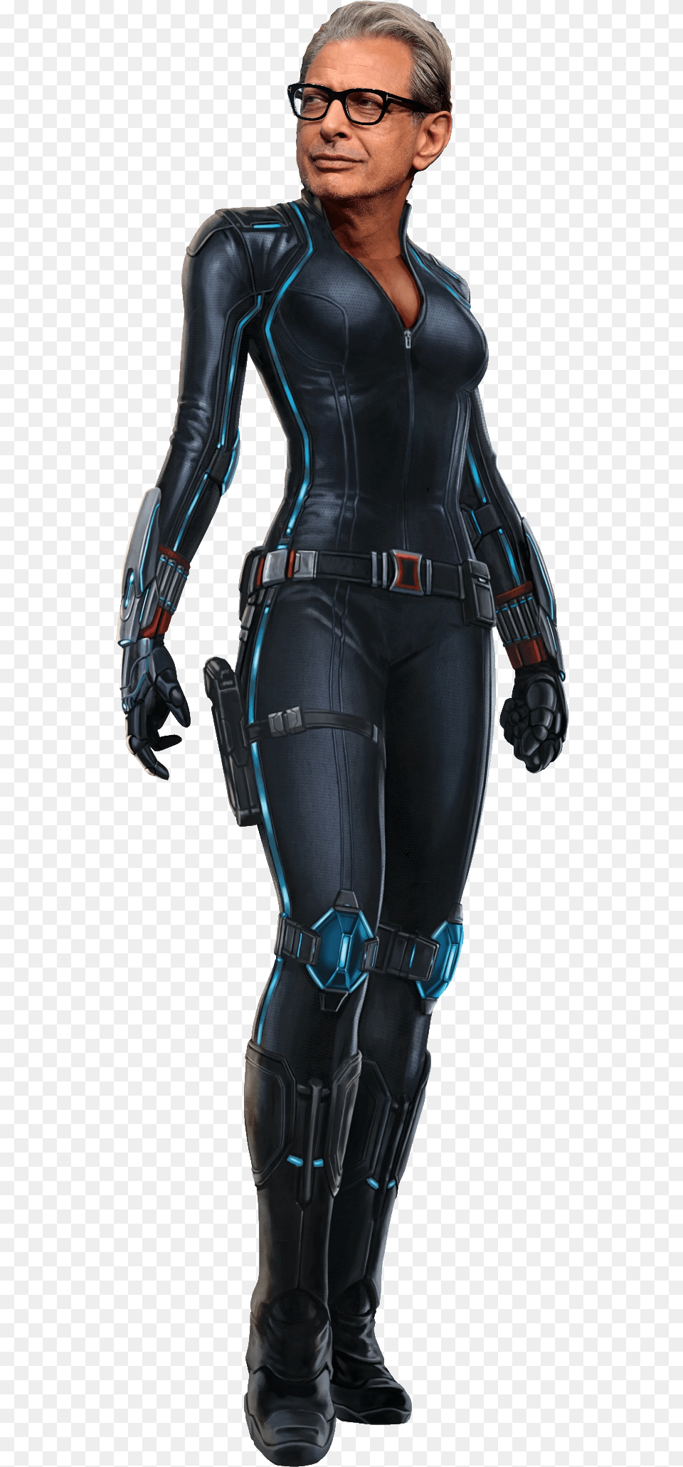 Transparent Jeff Goldblum Black Widow Full Body, Woman, Spandex, Person, Female Free Png