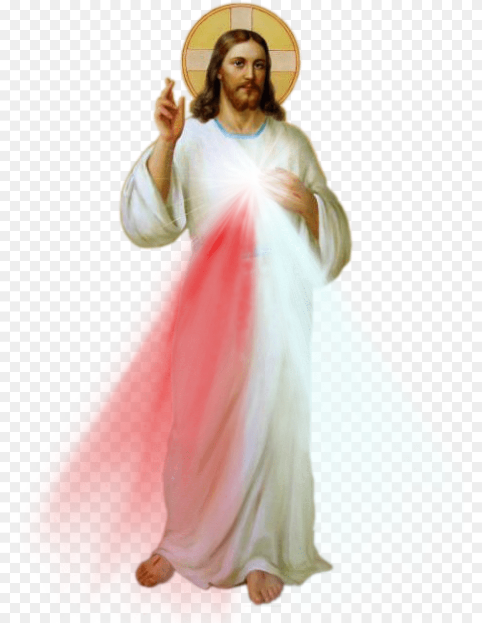 Transparent Jesus Cristo Divine Mercy Jesus, Gown, Formal Wear, Clothing, Fashion Free Png