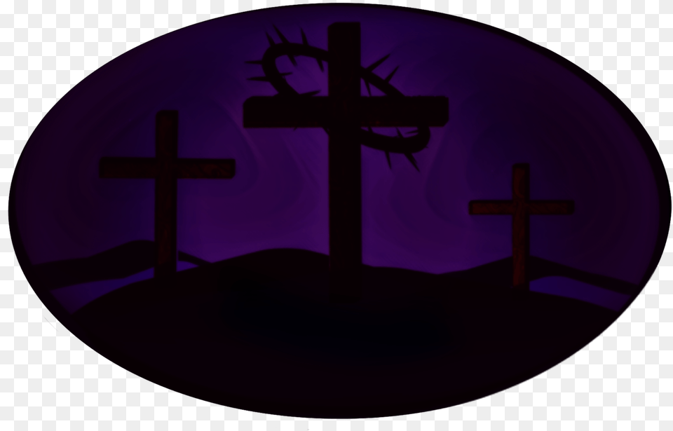 Transparent Jesus Crown Cross, Purple, Symbol, Altar, Architecture Png