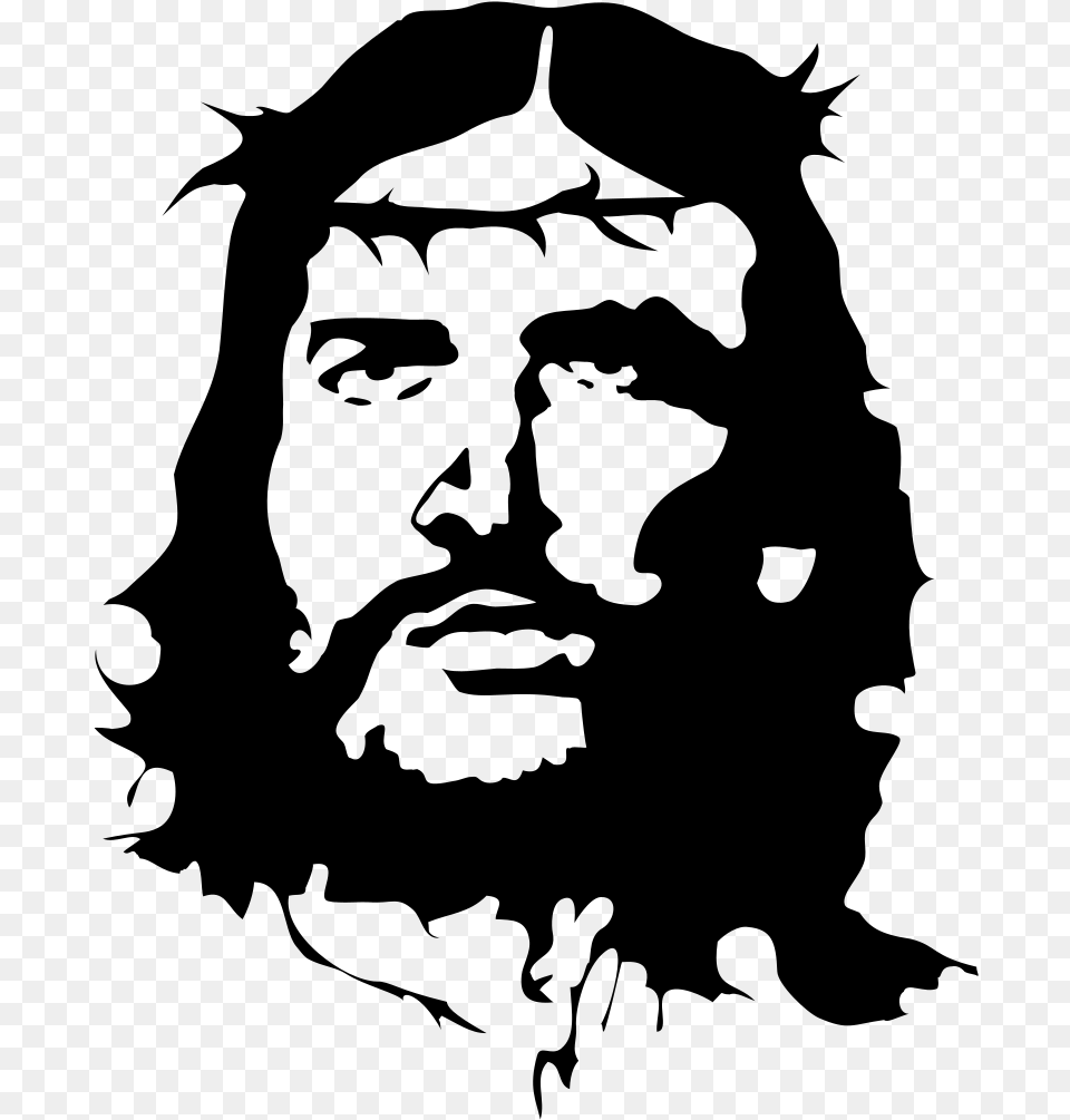 Transparent Jesus Hair Christian Anarchist, Gray Free Png Download