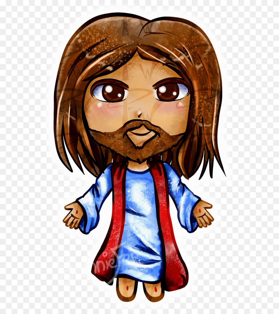 Transparent Jesus Hands Cute Drawing Of Jesus, Baby, Person, Face, Head Free Png Download