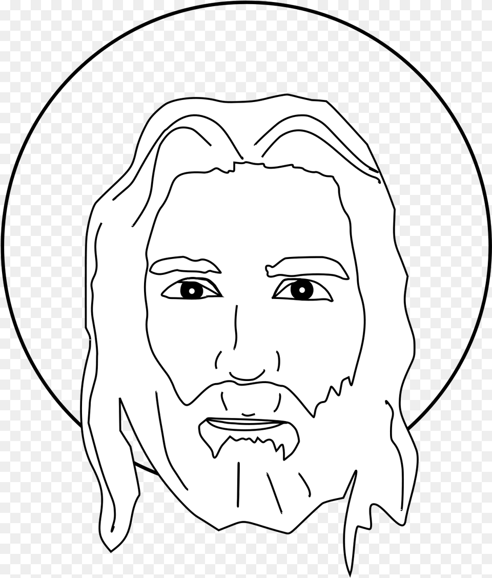 Transparent Jesus Head Illustration, Art, Portrait, Photography, Person Png Image