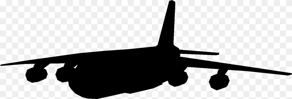 Transparent Jet Silhouette Army Silhouette Plane, Gray Free Png