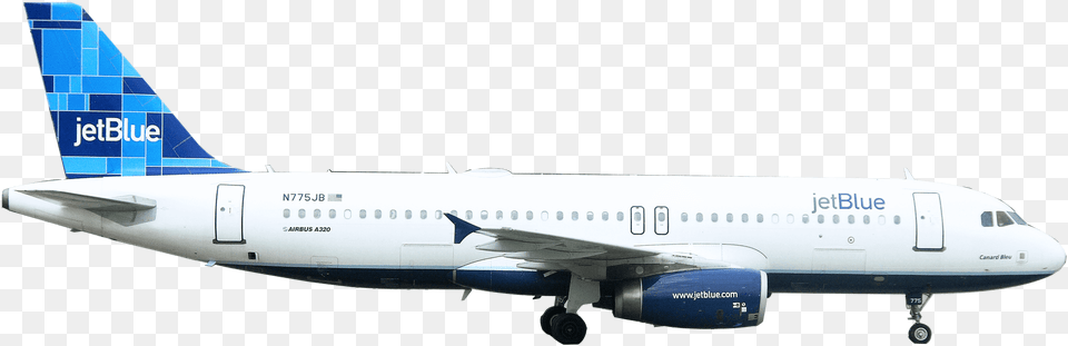 Transparent Jetblue Plane, Aircraft, Airliner, Airplane, Transportation Free Png