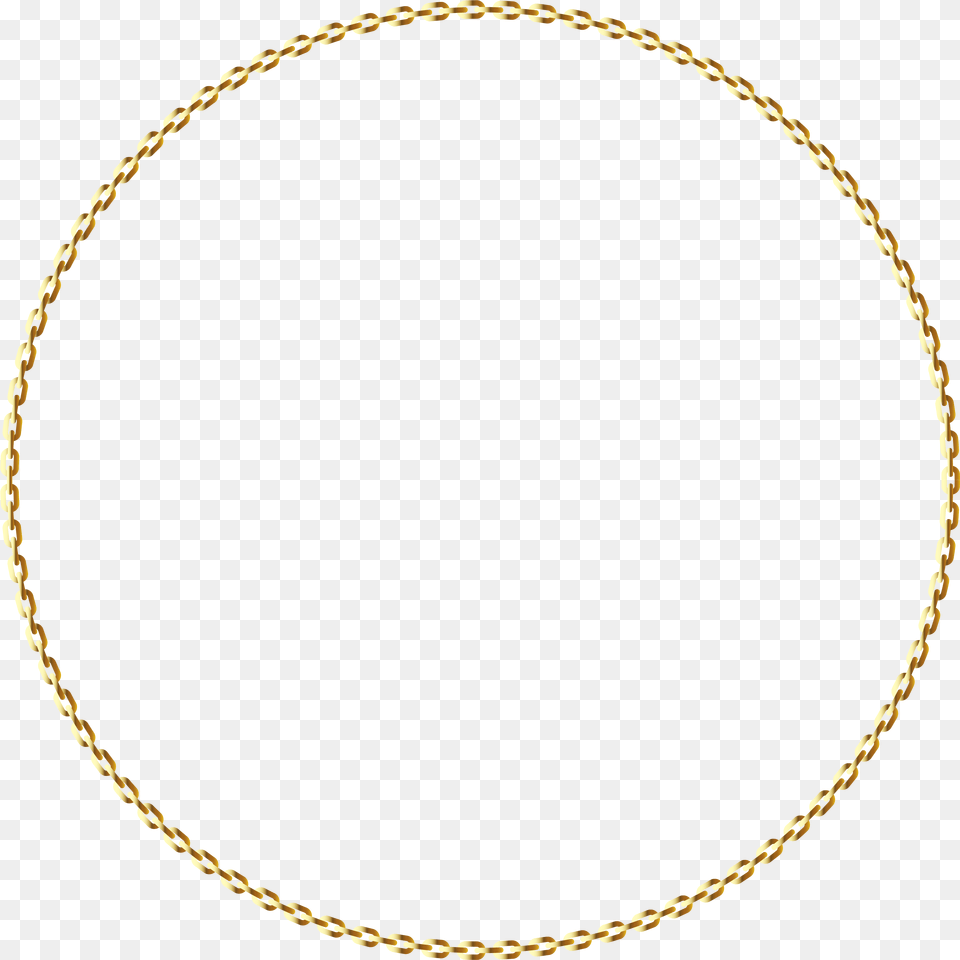 Transparent Jewellery Clipart Gold Round Circle Transparent, Accessories, Jewelry, Necklace, Oval Png