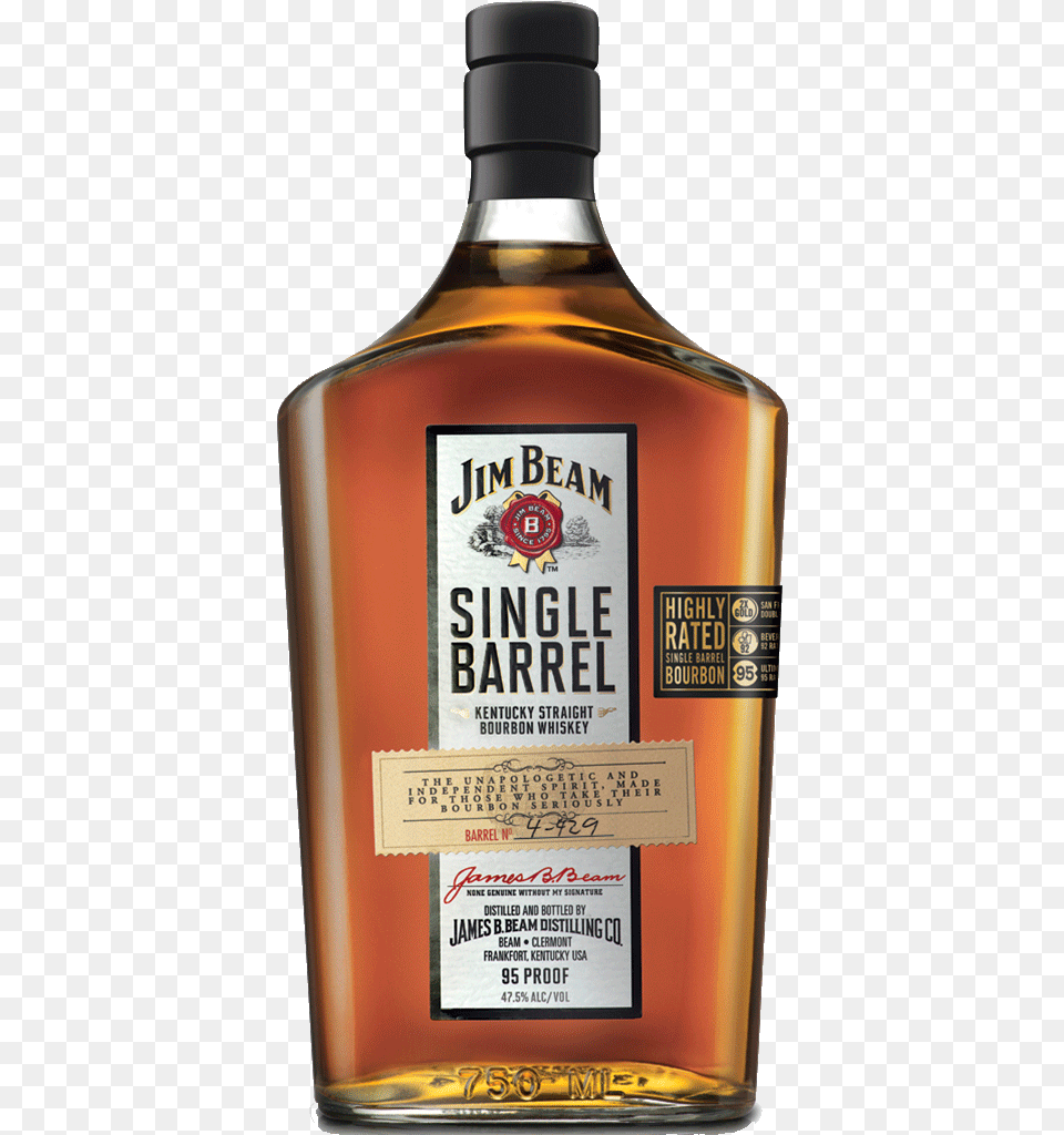 Transparent Jim Beam Jim Beam Single Barrel, Alcohol, Beverage, Liquor, Whisky Free Png