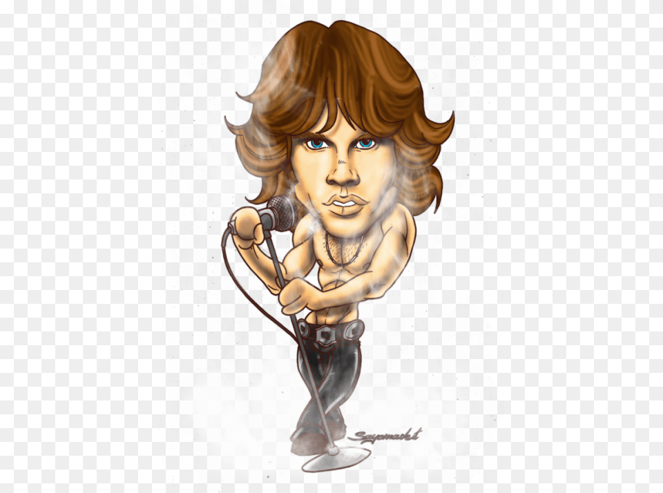 Transparent Jim Morrison Jim Morrison Paintings Cartoons, Person, Face, Head, Photography Free Png Download