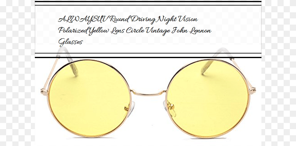 Transparent John Lennon Glasses Circle, Accessories, Sunglasses Free Png Download