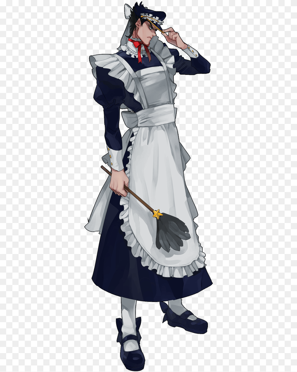 Transparent Jojo Menacing Jojo Bizarre Adventure Maid, Clothing, Costume, Person, Face Png