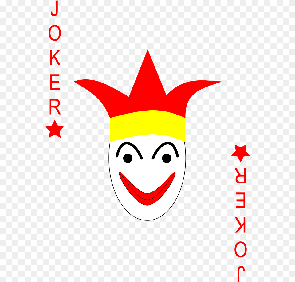 Transparent Joker Face Star And Moon Clipart, Performer, Person, Head, Clown Free Png Download