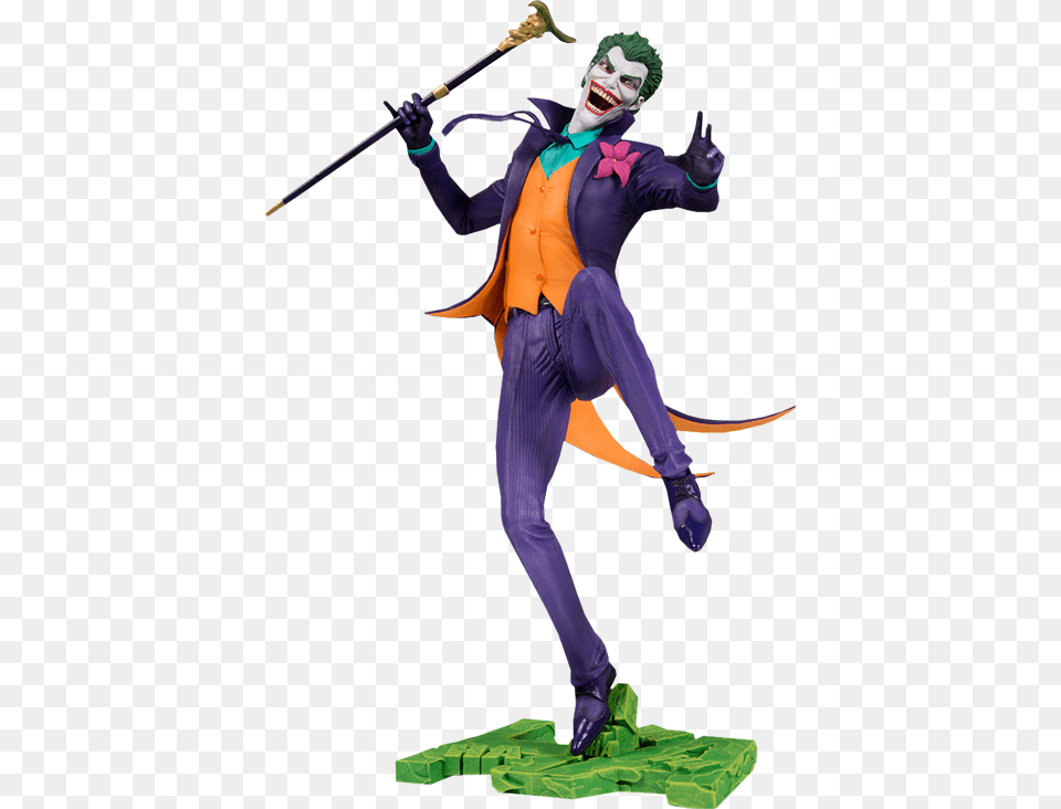 Joker Hahaha Statuette Dc Core Joker, Clothing, Costume, Person, Adult Free Transparent Png