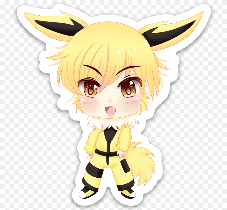 Transparent Jolteon Cartoon, Book, Comics, Publication, Baby Free Png