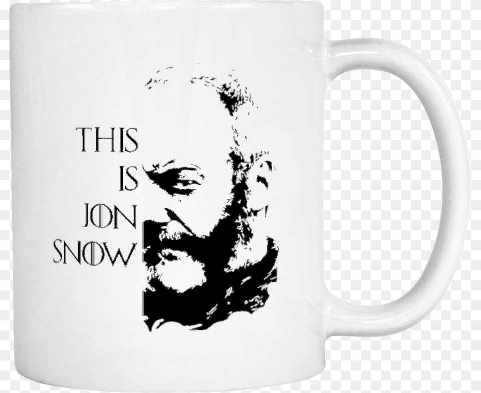 Jon Snow Beer Stein, Cup, Person, Beverage, Coffee Free Transparent Png