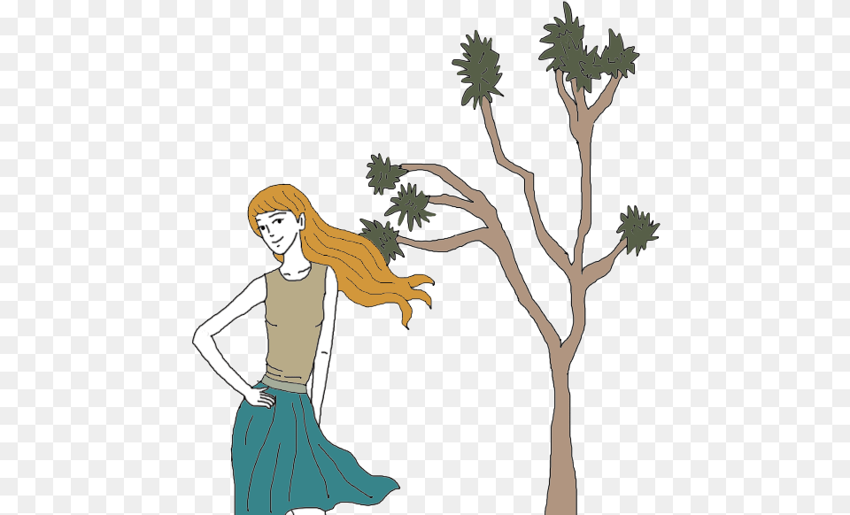 Transparent Joshua Tree, Adult, Person, Female, Woman Png