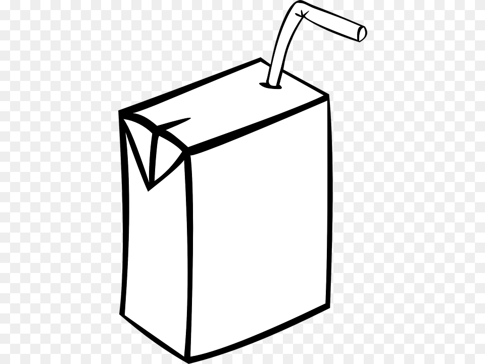 Transparent Juice Box Clipart Black And White Juice Box, Bag, Paper, Cardboard, Carton Free Png Download