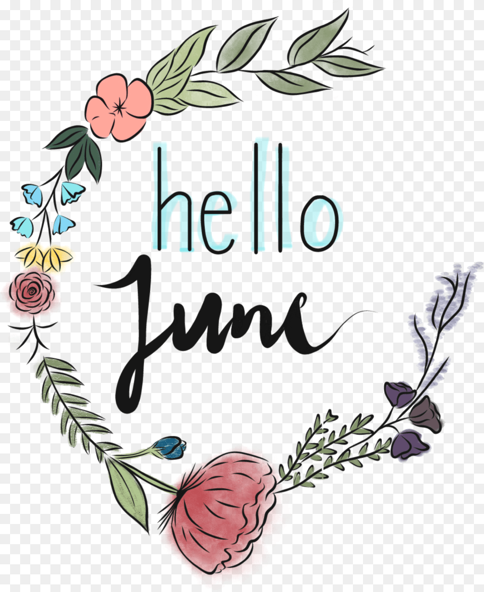 Transparent June Clip Art Transparent Hello June Clipart, Pattern, Mail, Greeting Card, Graphics Free Png