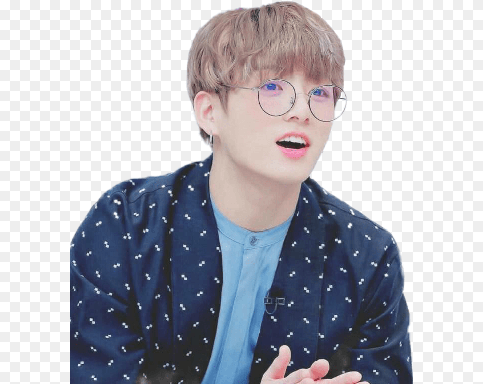 Transparent Jungkook Glasses Jungkook With Glasses Cute, Teen, Portrait, Photography, Person Free Png