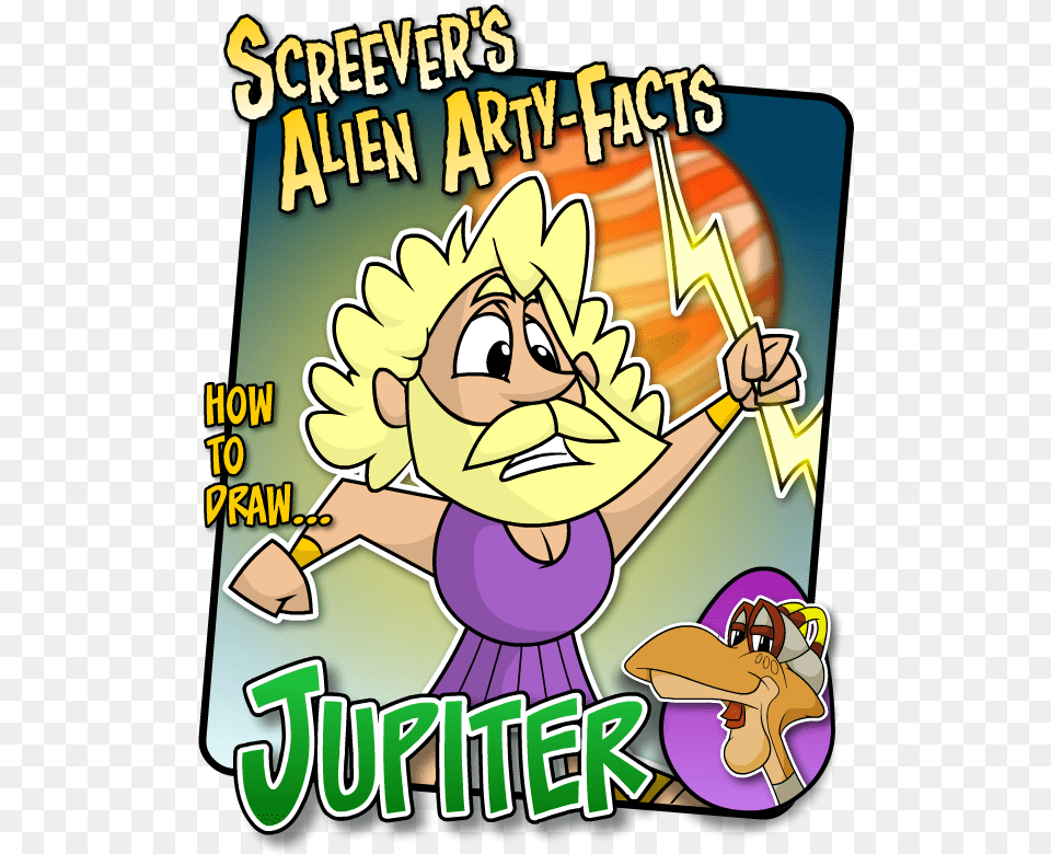 Transparent Jupiter Planet Cartoon, Book, Comics, Publication, Baby Free Png