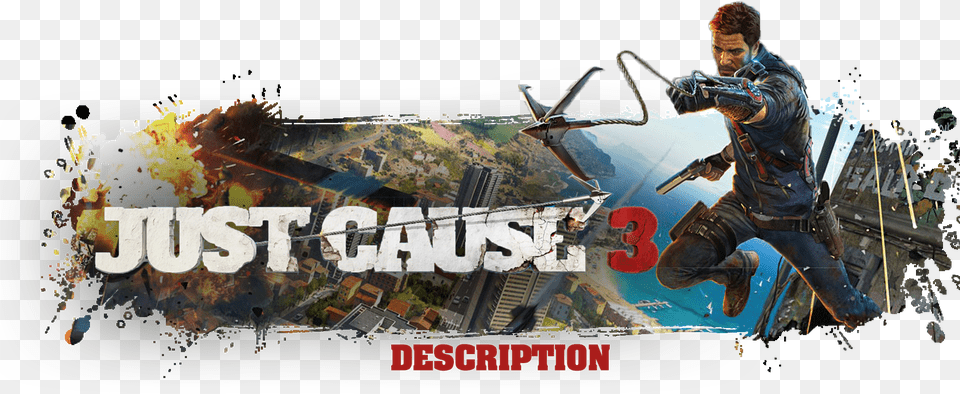 Just Cause 3 Logo Pc Game, Adult, Male, Man, Person Free Transparent Png