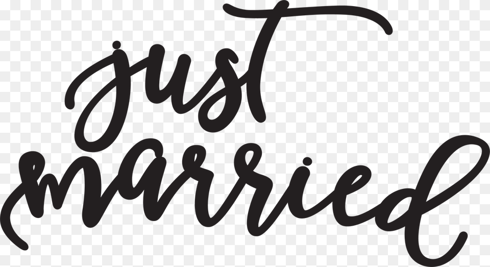 Transparent Just Married Just Married Font, Handwriting, Text, Calligraphy Free Png
