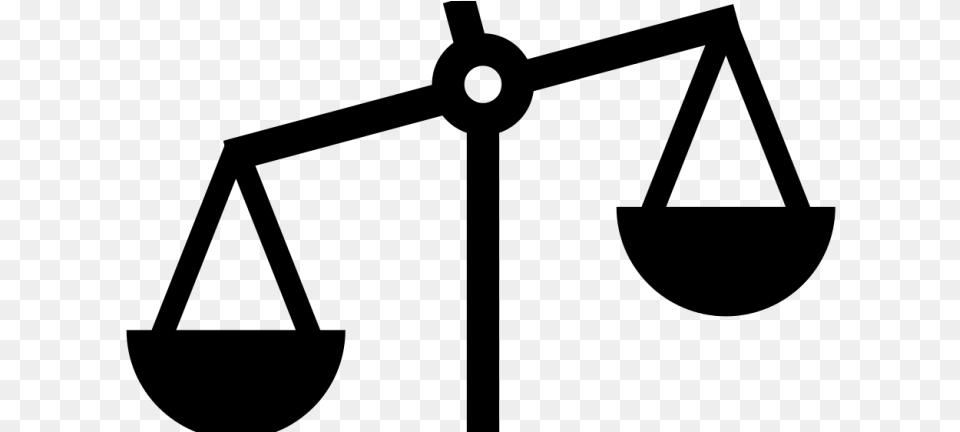 Transparent Justice Scales Strength And Weakness Icon, Gray Png