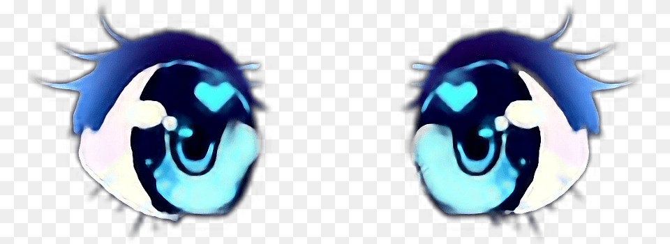 Transparent Kawaii Anime Eyes Transpa Blue Anime Eyes, Face, Head, Person, Shark Png Image