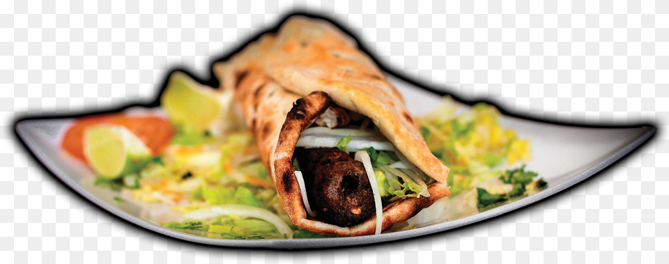 Transparent Kebab Clipart Bihari Paratha Roll, Food, Sandwich, Bread, Sandwich Wrap Free Png Download