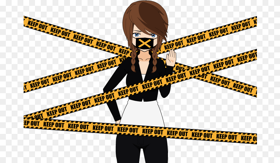 Keep Out Police Tape, Adult, Female, Person, Woman Free Transparent Png