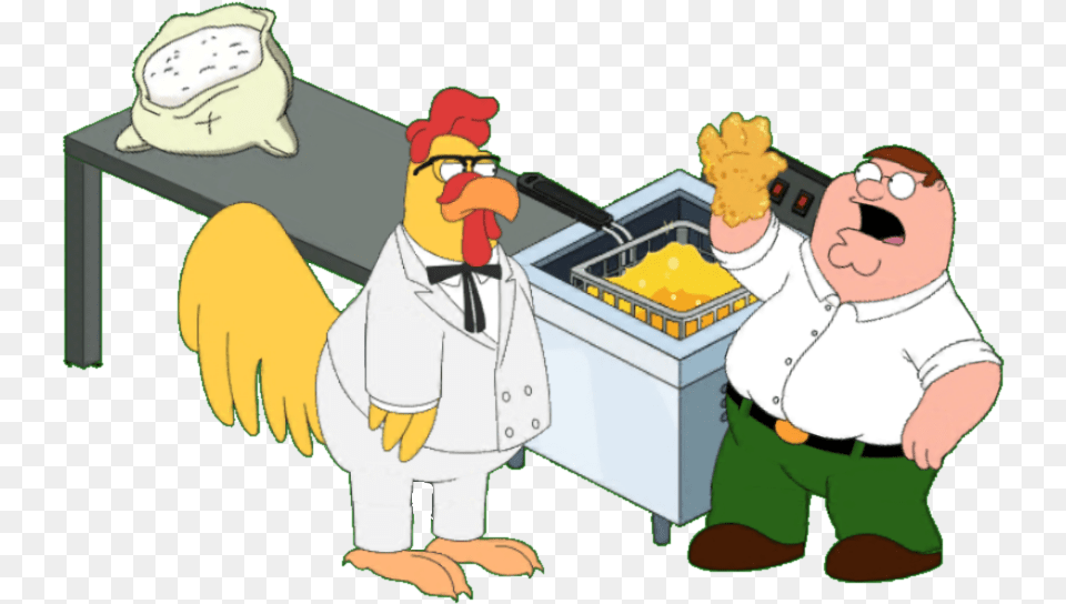 Transparent Kentucky Fried Chicken Family Guy The Quest For Stuff Giant Chicken, Baby, Person, Cartoon, Face Png Image