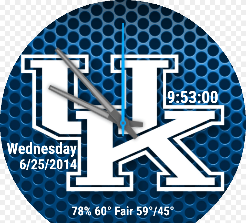 Transparent Kentucky Wildcats Logo Kentucky Basketball Team Logo, Analog Clock, Clock Free Png Download