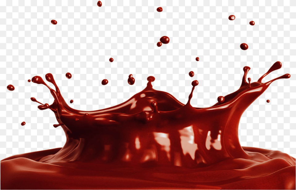 Transparent Ketchup Splatter Splash Chocolate Milk, Food, Droplet, Smoke Pipe Free Png Download