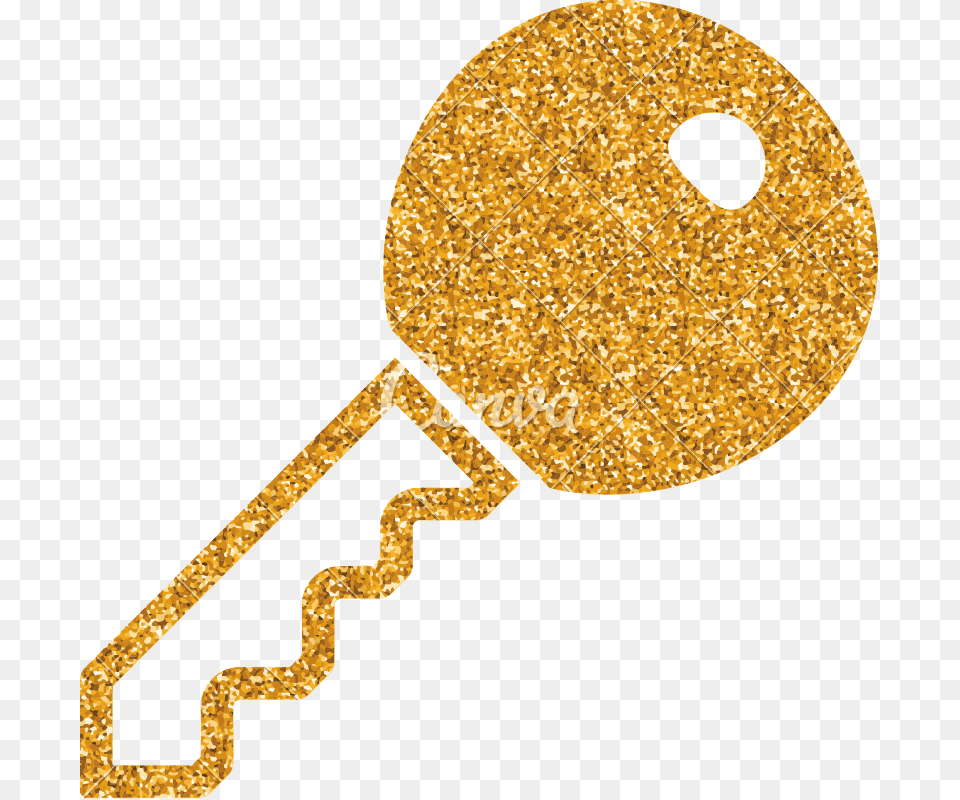 Key Silhouette Gold Glitter Key, Chandelier, Lamp Free Transparent Png