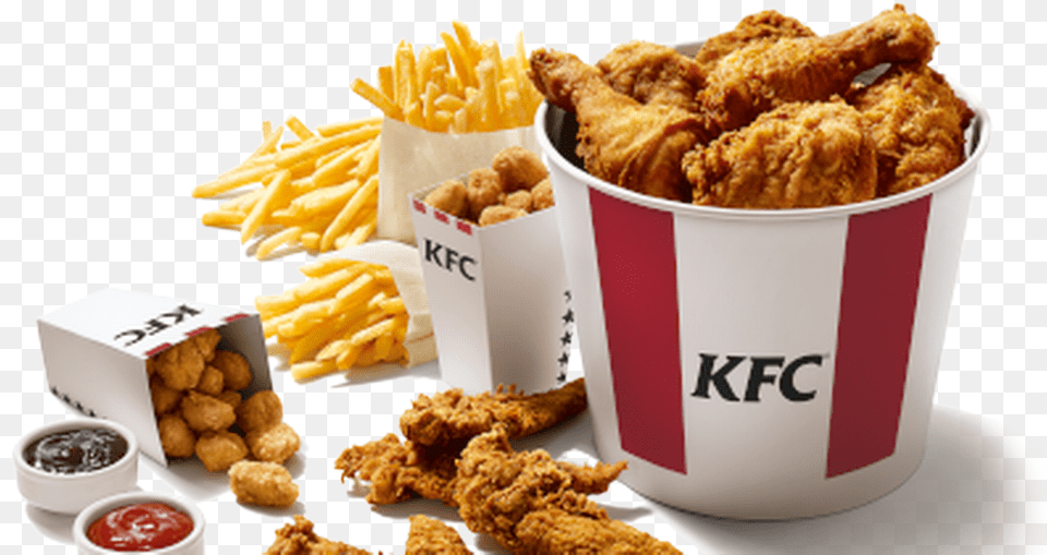 Kfc Chicken Bucket, Food, Fried Chicken, Nuggets, Fries Free Transparent Png