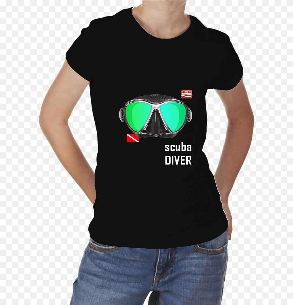 Kid Scuba Diver Clipart Women Scuba Diving T Shirts, Clothing, Jeans, Pants, T-shirt Free Transparent Png